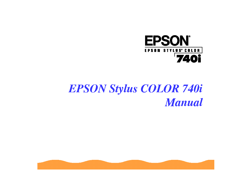 Epson Stylus Color 680 User Manual
